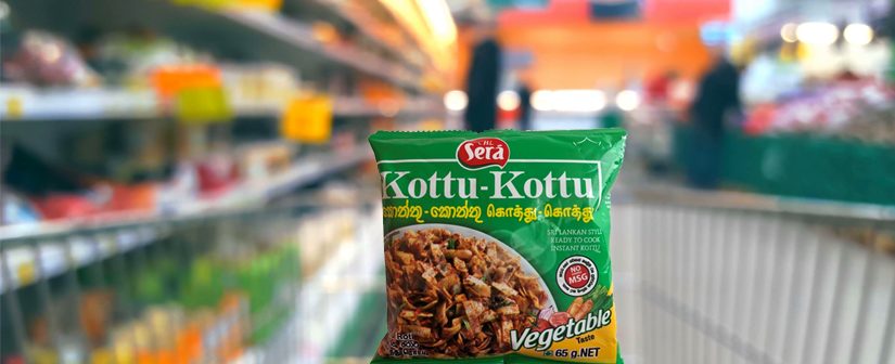 Instant Kottu, easily available in Sri Lankan supermarkets