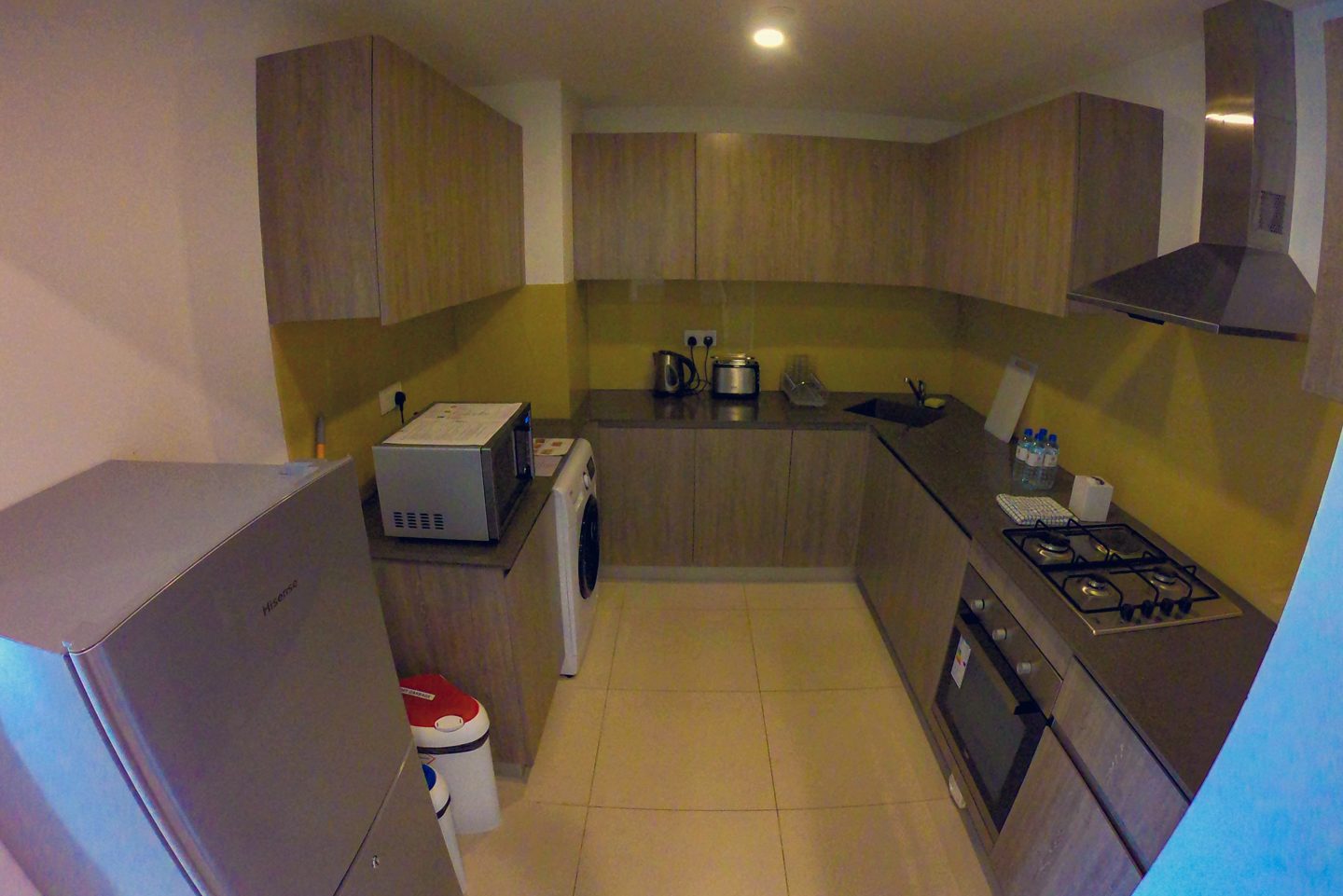 A kitchen of the self catering apartments in Galle by Fairway Sunset Galle