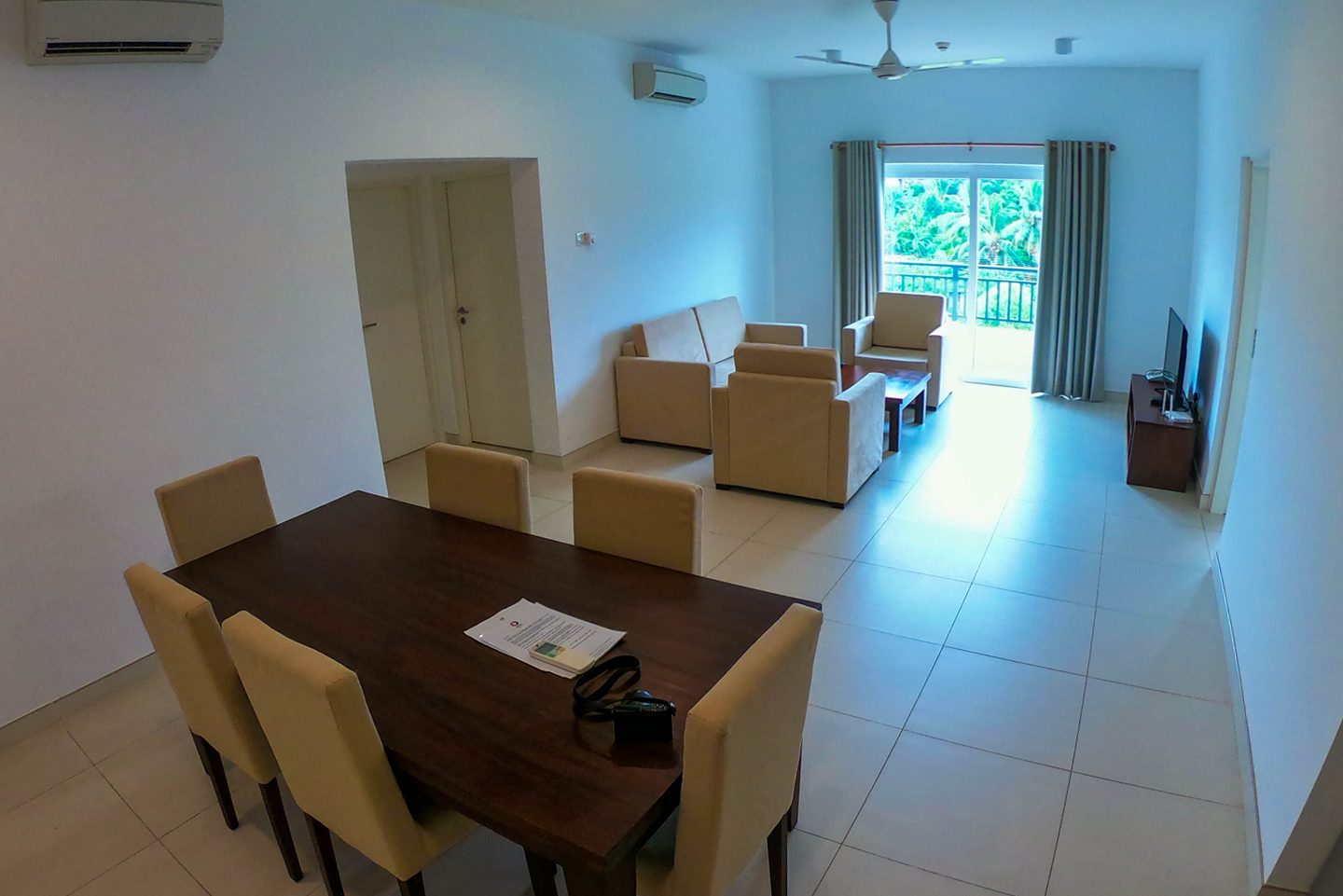 Living area of the self catering apartments in Galle by Fairway Sunset Galle
