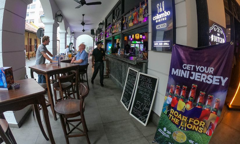 The Dutch Pub at Fairway Colombo city hotel overlooking the Hospital Street