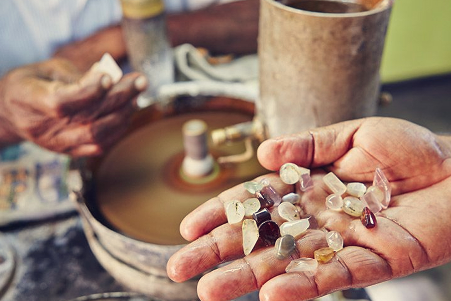 Traditional Gem cutting and polishing methods in Ratnapura