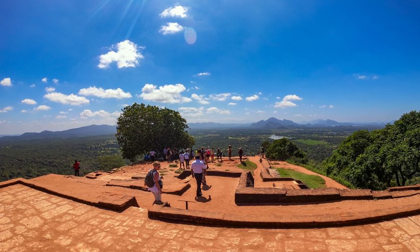 The summit of Srigiriya Sri Lanka